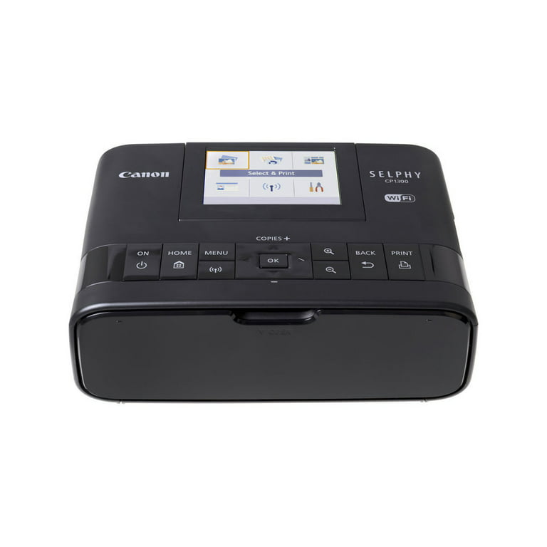 Kit imprimante CANON Selphy CP1300 noire + consommable papier (KP-36IP)  pour 36 tirages 10x15cm - Ecran LCD inclinable de 8,1cm - Impression Wifi  direct Smartphone