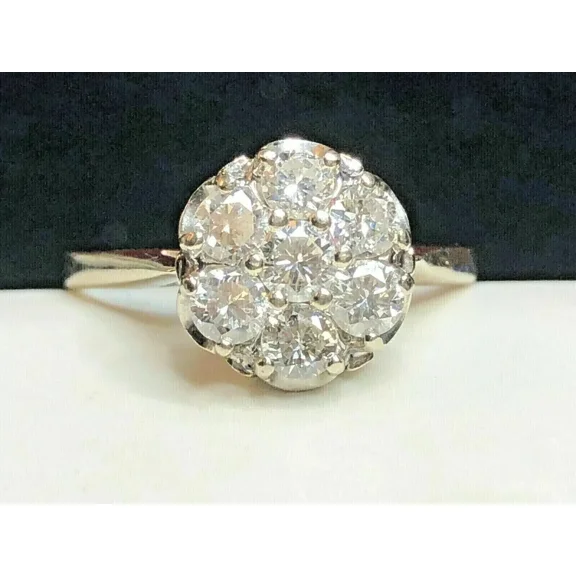 2Ct Round Cut Lab Created Diamond Wedding Engagement Ring in 14K White Gold Plated