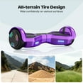 thumbnail image 2 of MOSTA All Terrain Self-Balance Scoote ,Electric Scooter Board for Kids & Adults with Bluetooth and Led Lights,6.5 inch,165 lbs capacity Perfect Gift, 2 of 7