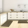 thumbnail image 1 of PiccoCasa Memory Cotton Bath Kitchen  Bathroom  Mat Pad Carpet Rug Doormat 2 in 1 Coffee Color, 1 of 9