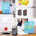 thumbnail image 5 of 2 Pack Magnetic Pencil Holder, Mesh Storage Metal Baskets Holder Container Storage Organizer with Magnets to Hold Whiteboard Kitchen Refrigerator Fridge, NOGIS Locker Accessories, Black ﻿, 5 of 7