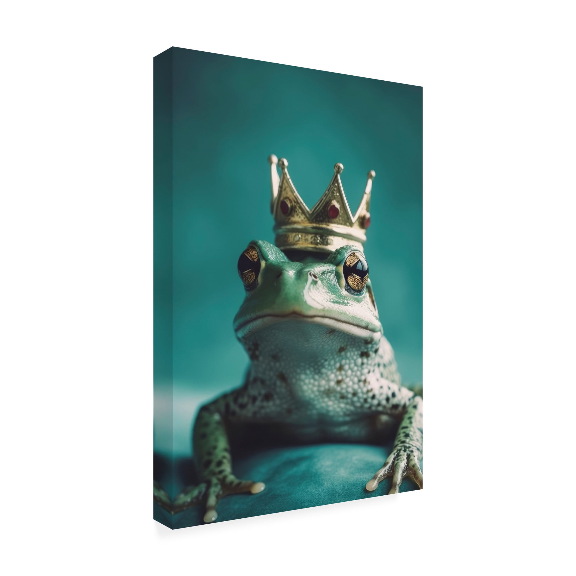 Trademark Fine Art Treechild  Kiss The Frog Canvas Wall Art