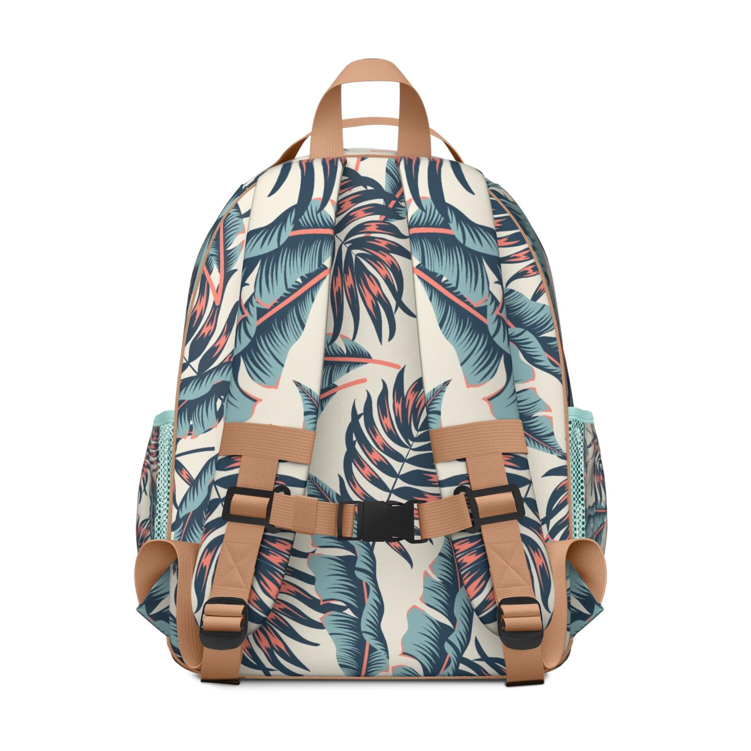 Floral Waterproof Travel Backpack - Adjustable Durable Daypack with Multiple Pockets for Teens & Commuters