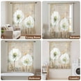 thumbnail image 5 of White Flowers Semi Sheer Curtains Drapes for Living Room,Bedroom,French Doors Window 84 Inches Long,Vintage Floral Butterfly Farmhouse Beige Rod Pocket Chiffon Curtain Drapery Voile Draperies Panel, 5 of 8