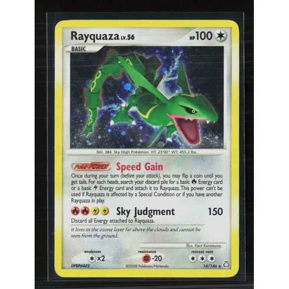 2012 Legends Awakened Rayquaza Holo Rare #14/146 Pokemon Trading Card English