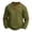 Army Green, variant on Mens Daily Waffle Henley Shirt Long Sleeve Elbow Patch Casual Lounge Tops Black L