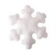 thumbnail image 2 of Almohada navideña de invierno con forma de copo de nieve (blanca, 40 cm) (rellena de algodón PP), decoración navideña para el hogar, muñeca de poliéster, 1 almohada de Plertrvy., 2 of 6