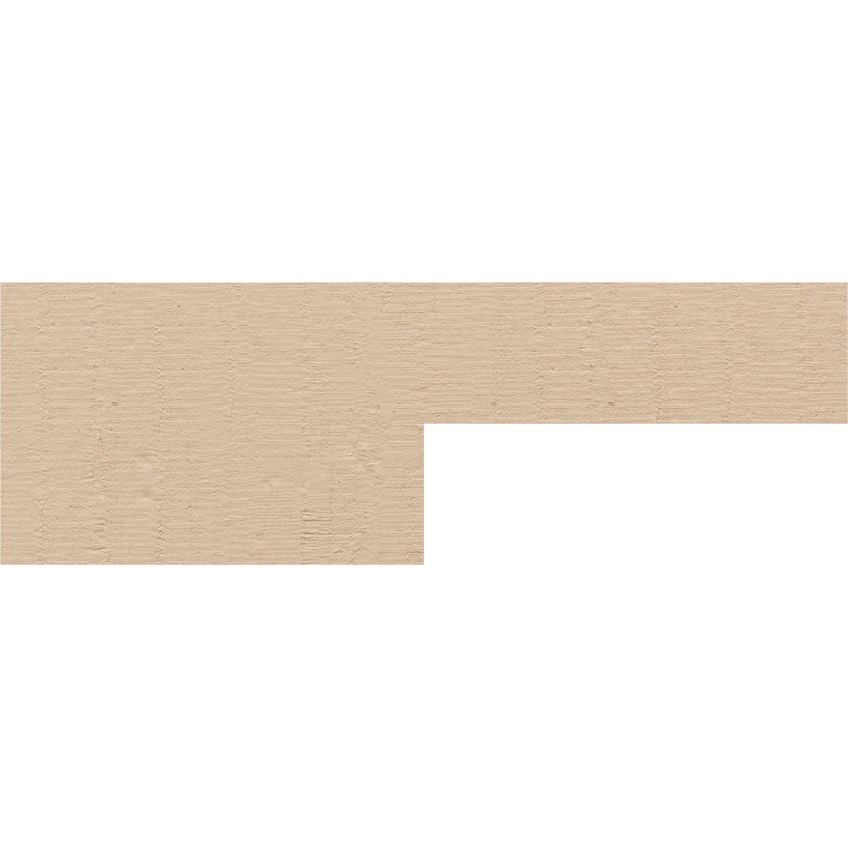 2"W x 12"D x 4"H Thin Chapel Hill Rough Cedar Woodgrain TimberThane Corbel, Primed Tan