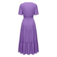 thumbnail image 4 of Summer Fashion Sun Dresses for Womens 2026 Plus Size Casual Dress Gradual Sleeveless Neck V-Neck Long Dress, 4 of 6
