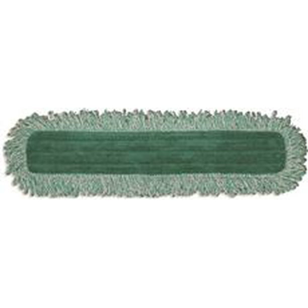 RENOWN MICROFIBER DUST MOP WITH FRINGE, GREEN, 24"