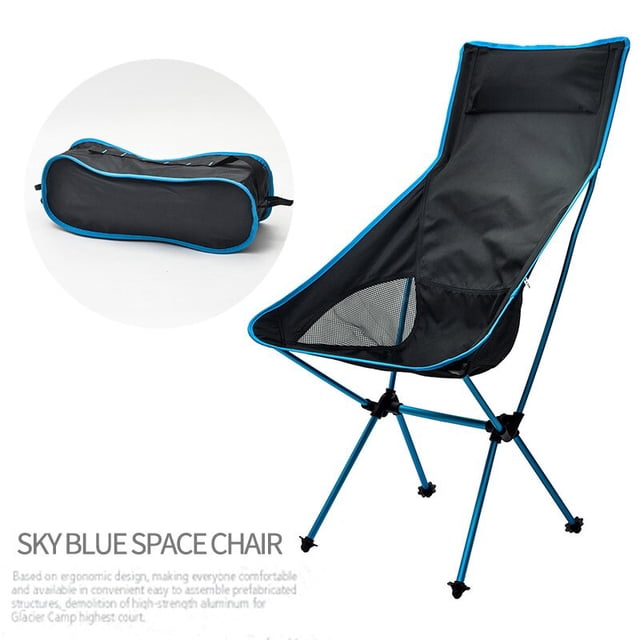 Silla de Luna plegable portátil desmontable, sillas para acampar al aire libre, silla de pesca en la playa, ultraligera, para viajes, senderismo, Picnic, asiento, herramientas Tan Jianjun unisex