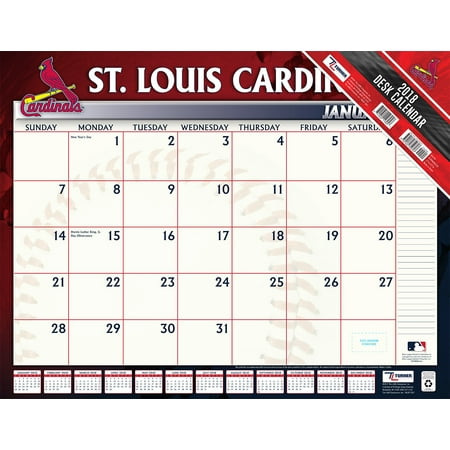 Turner Sports St Louis Cardinals 2018 22x17 Desk Calendar