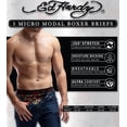 thumbnail image 5 of ED HARDY Mens Underwear Boxer Briefs Comfortable, Breathable, Stylish Design, 5 Pack, Colorful Prints, 2X Large, 5 of 6