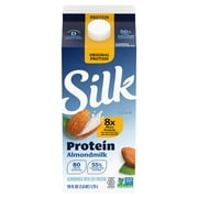 Silk Dairy Free, Gluten Free, Original Protein Almond Milk, 59 fl oz Carton
