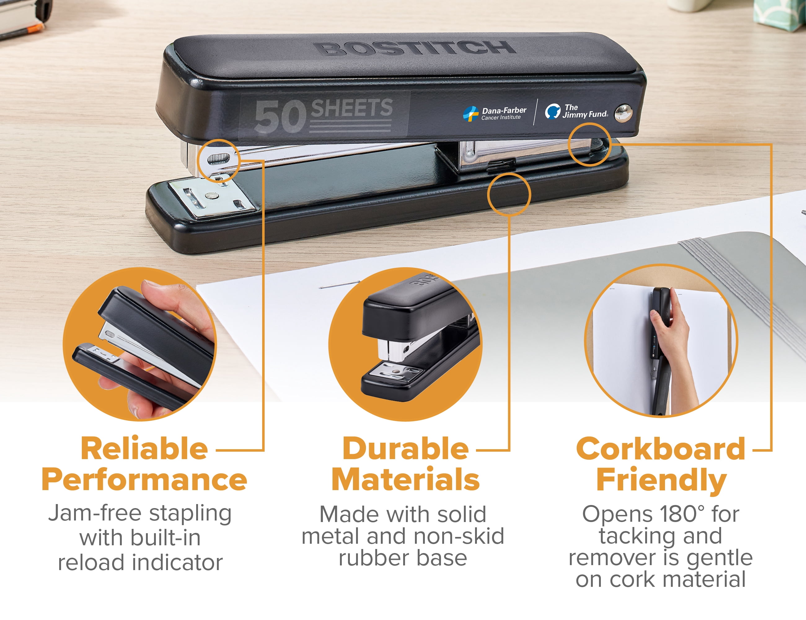 Bostitch Titan Heavy Duty Metal Stapler Desktop Stapler