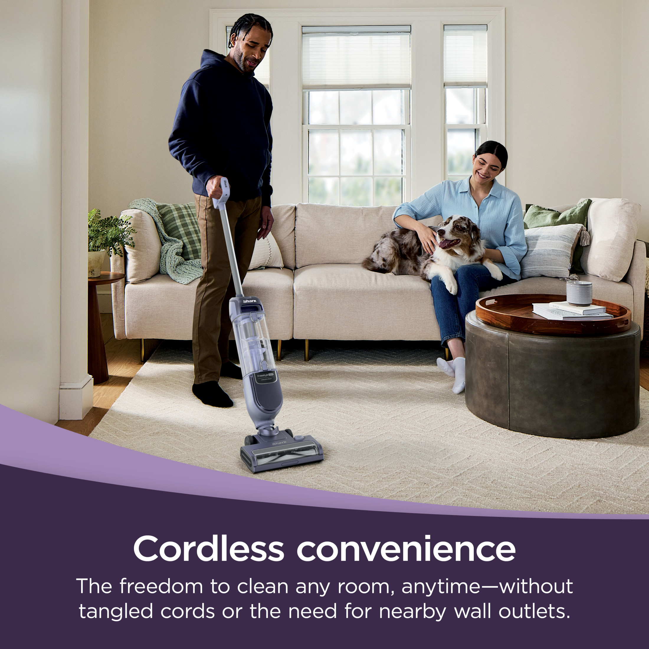 Shark Freestyle Max Cordless Stick Vacuum, SV2000, Purple photo 2