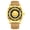 Black and gold belt, variant on Magnetic levitation men's watch, personalized, simple and creative, glass-free, waterproof, tech-fashion quartz watch for men