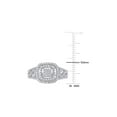 thumbnail image 3 of 1/2 Carat (Ctw I2-I3, H-I) Diamond Halo Engagement Ring in 10K White Gold for Women, 3 of 6