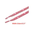 thumbnail image 3 of INSPIRE CHIC Unisex Heart Printed Shoelaces Cute Flat Shoe Laces Sneakers 2 Pairs Red 140cm/55.1", 3 of 4