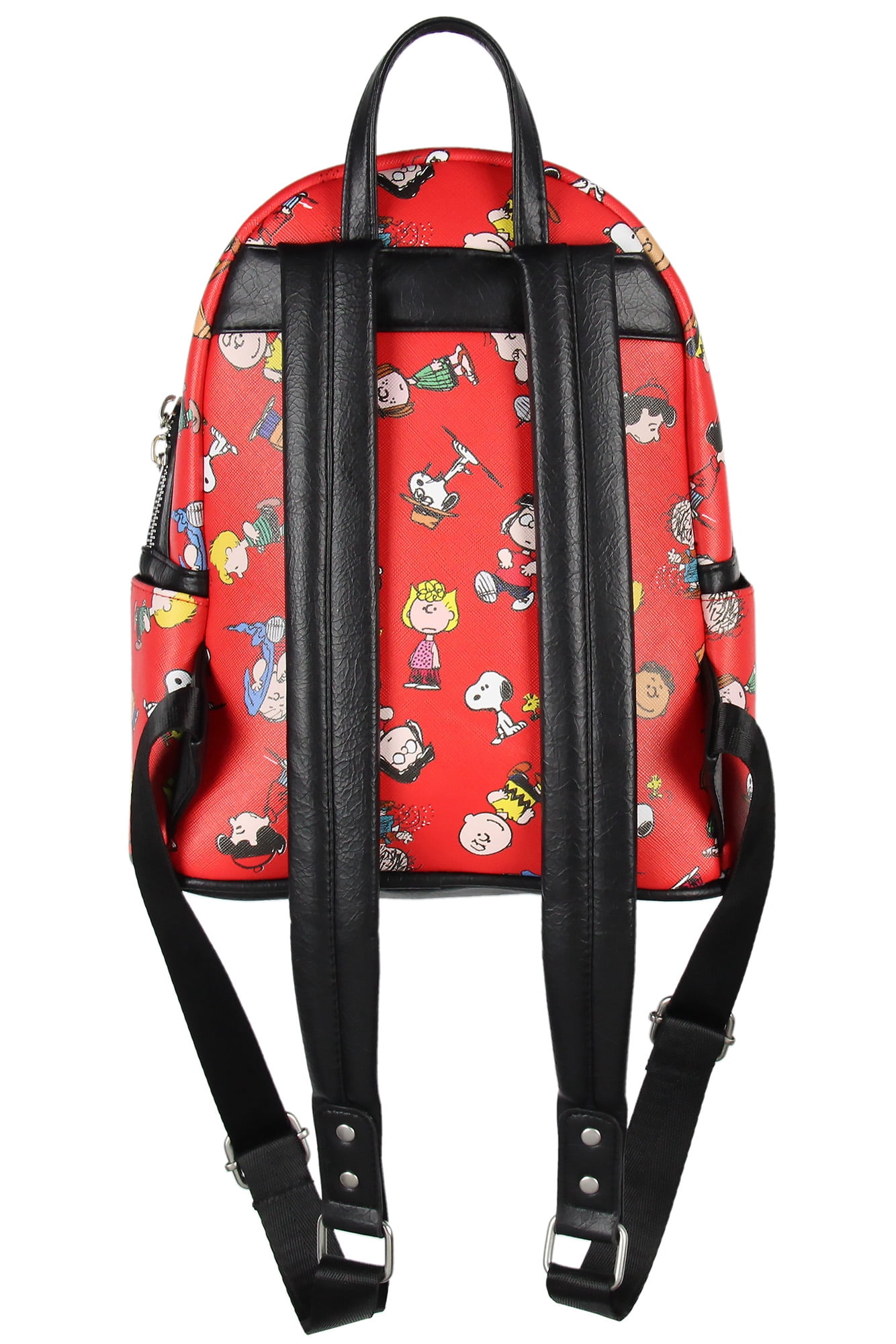 Peanuts Snoopy Charlie Brown Linus Lucy Sally Marcie Toss Print Mini Backpack 10"