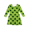 thumbnail image 3 of Abcomgle Valentines Dresses for Girls 5t-6t Cute Love Heart T Shirt Dresses for Girls Cute A-Line Long Sleeve Dresses for Girls Crewneck Casual Twirly Dresses,, 3 of 4