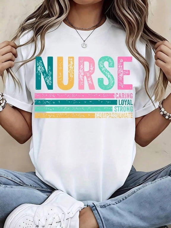 Nurse T-Shirt For Women - Perfect Gift For Nurses, Medical Professionals, Or Healthcare Workers - Casual Black Tee For Work Or Everyday Wear