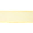 thumbnail image 7 of LaRibbons 2 1/2" Wired Sheer Ribbon | Yellow | 50 Yard Roll, 7 of 7