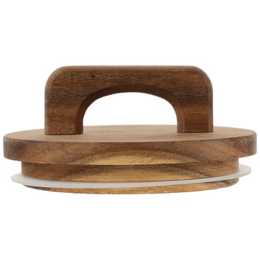 Storage Jar Wooden Lid Leakproof Jar Lids Professional Canning Lids Mason Jar Lids Wide Mouth Multipurpose Jar Lids