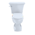 thumbnail image 2 of TOTO® Eco Clayton® Two-Piece Elongated 1.28 GPF Universal Height Toilet, Sedona Beige - CST784EF#12, 2 of 5