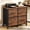 Brown-30.4“W, variant on HIGDBFE 4-Drawer Rolling Lateral File Cabinet with Locking Wheels, Works as Printer Stand for Home Office, Rustic Brown