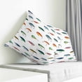 thumbnail image 3 of Colorful Fish Pillow Covers 18x18 Inch Decorative Throw Pillow Cover, Watercolor Cartoon Fishing Sofa Pillowcases Accent Cushion Case Home Decor Bedroom Living Room, 3 of 6