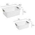 thumbnail image 3 of Sterilite Medium & Small Ultra Plastic Storage Bin Organizer Basket (12 Pack), 3 of 11