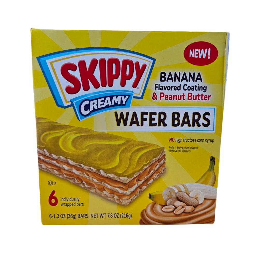 Skippy Peanut Butter & Banana Wafer Bars 7.8 Oz Box (3 Pack)