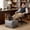 Gray, variant on Plush Lazy Sofa Chair, Soft Plush Lazy Sofa with Footstool, Storage Opening Lounge Chair, Comfortable Cushion for Bedroom Living Room Apartment