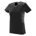 thumbnail image 2 of Augusta S Girls Vigorous Jersey Power Yellow/Power Yellow/Black Print 1361, 2 of 3