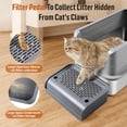 thumbnail image 4 of Cat Litter Box Step Ramp with Filter Function for Self-Cleaning Litter Box, Easy to Clean Stool for Kitten & Elderly Cats, 4 of 7