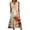 Beige, variant on Womens Plus Size Floral Print V Neck Midi Dress Summer Casual Sleeveless Tank Dress Vacation Beach Sundresses with Pockets, S-5XL