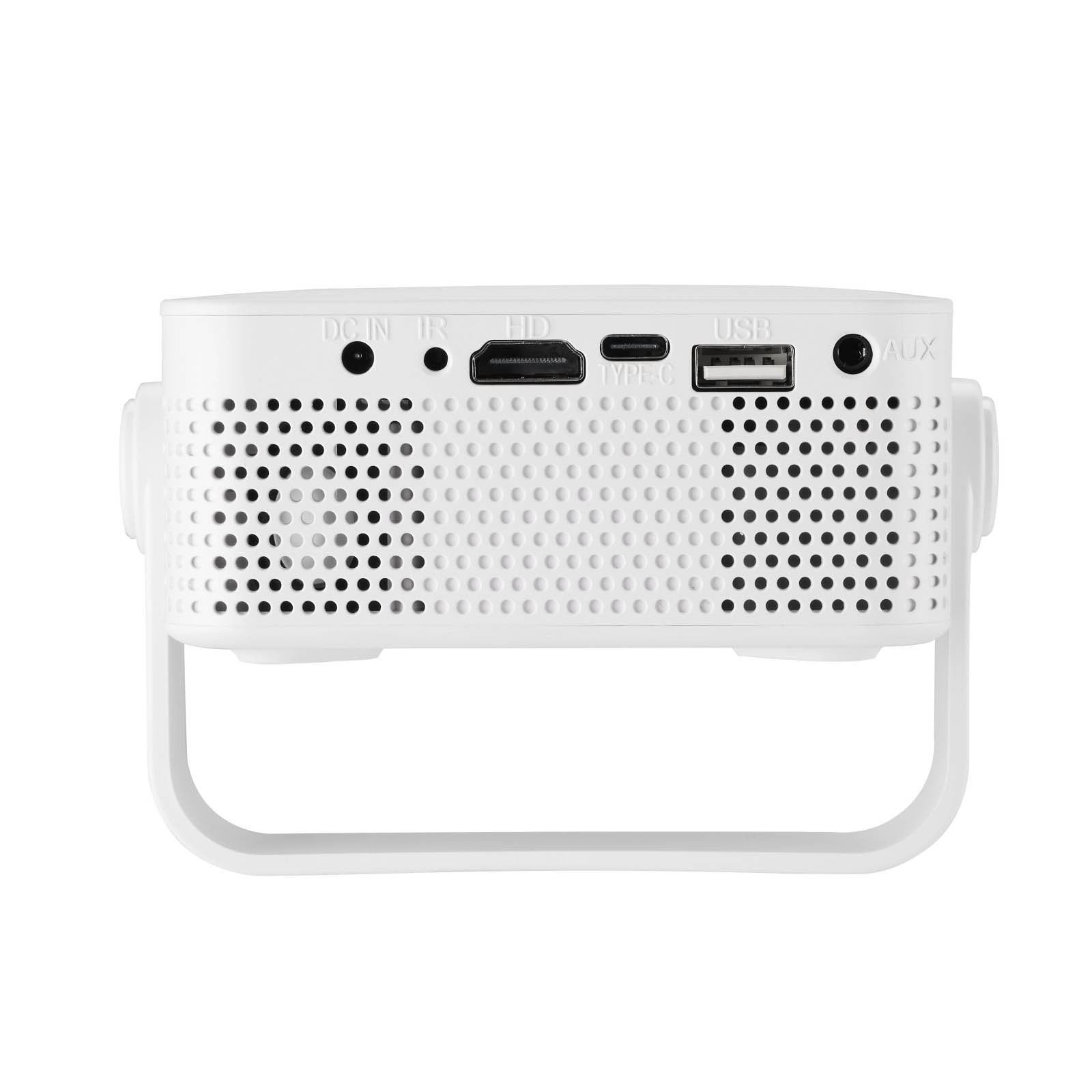 COM1950s Portable Projector,1080P Home Theater Projector with Bluetooth,Auto Focus,200 Inch Display,Compatible with Tv Stick,Smartphones,Hdmi and Usb for Indoor and Outdoor Use