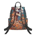 thumbnail image 2 of Balery Artistic Orange Carnation Skull Lightweight Backpack for Men and Women - Durable and Water-Resistant, Ideal for School, Work, Travel, and Everyday Use, 2 of 9