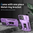 thumbnail image 6 of JTCASES for Motorola Moto G Stylus 5G 2023 Case, Slide Window + Adjustable Ring Kickstand + Magnetic Car Mount Drop Protection Anti-slip Shockproof Bumper Rugged Shell, Purple, 6 of 8