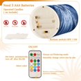 thumbnail image 4 of ALAZA Ethnic Feather 2 PCs LED Flickering Flameless Candles with Remote Timer Battery Operated Candle, 4 of 7