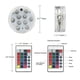 thumbnail image 2 of Piscina Led Luz Subacuática Batería Multicolor Rgb 10 Luz Led Con Control Remoto Para Jarrón Base Acuario Estanque Methold HA046505-01, 2 of 6