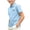 02 Light Blue, variant on Freshbabe Kids Boys Girls Solid Color Collare Short Sleeve T-Shirts with Button, Basic Plain Tees Multipack For Kids Daily Wear, Back To School and Layering