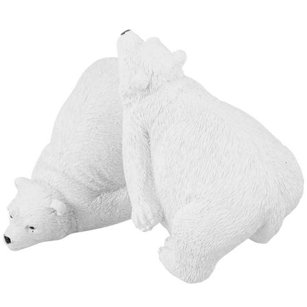 IDEANATEGRATE White Bear Shaped Toilet Bolt Covers 1 Pair for Replacement of Worn Out Caps in Bathrooms