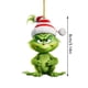 thumbnail image 2 of Colgante con temática de película de terror de El Grinch para árbol de Navidad, adorno colgante plano creativo de Navidad de 8 cm, colección de colgantes para árbol de Navidad, decoración para árbol d, 2 of 2