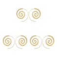 thumbnail image 1 of Sonducket Earrings Round Stylish Spiral Ear Earring Exaggerated Dangle Gold Dangling Jewelry for Women Party Wedding Decoration Type1 NO1 Sonducket CBP502456, 1 of 6