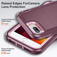 thumbnail image 5 of ULAK iPhone 8 Plus / 7 Plus / 6 Plus / 6s Plus Case, Heavy Duty Shockproof Bumper Phone Case for Apple iPhone 8Plus 7Plus 6Plus 6SPlus for Boys Men Women Girls, Purple, 5 of 8