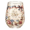 thumbnail image 1 of America 250th Anniversary GlassTea Cup, 1 of 4