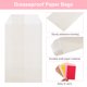 thumbnail image 3 of Uxcell 100Pcs Bolsas de Papel Kraft, 6" x 3" Bolsas de Caramelo a Prueba de Grasa, Bolsas de Favor Planas, Bolsas de Regalo Pequeñas, Blancas, 3 of 6