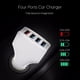 thumbnail image 5 of Injueey 4 puertos USB teléfono móvil tableta inteligente de coche rápido teléfono MP4 cámara adaptador de carga rápida Cargadores de dispositivos electrónicos específicos Blanco, 5 of 6